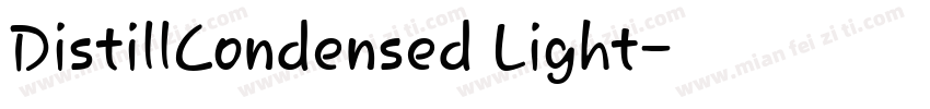 DistillCondensed Light字体转换